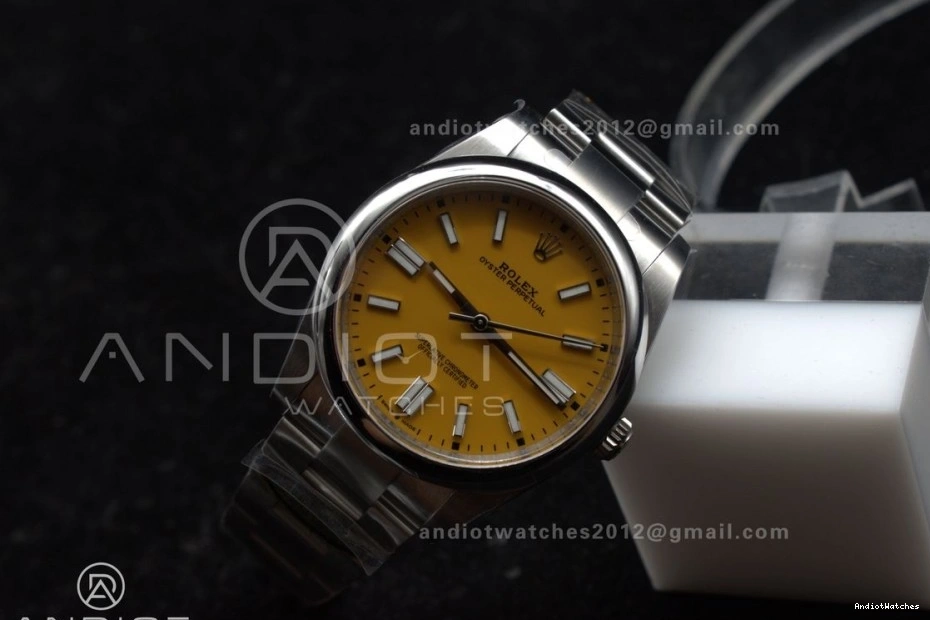 Edition 41mm Clean 1:1 Yellow Oyster 124300 Dial OnTrend Perpetual 937 904L Steel VR Best 0413